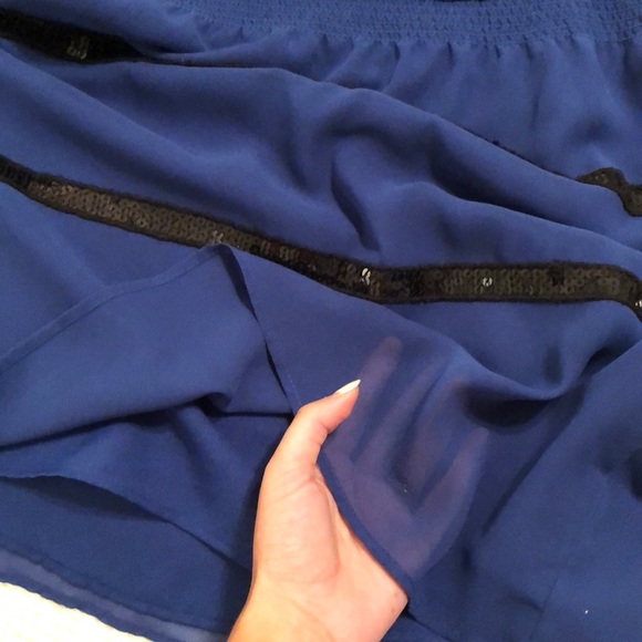 Jessica Simpson navy blue black sequin dress - Picture 5 of 6